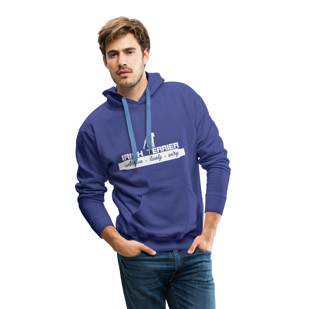 Irish Terrier - Active, lively, wiry... | Men’s Premium Hoodie - Königsblau