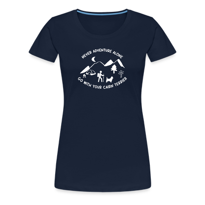 Women’s Premium T-Shirt - Cairn Terrier - Abenteuer - Navy