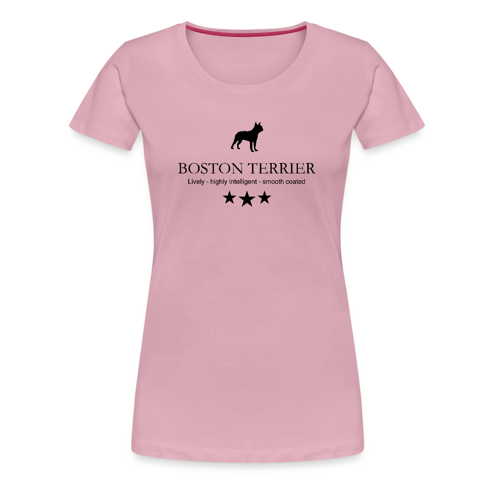 Women’s Premium T-Shirt - Boston Terrier - Lively, highly intelligent, smooth coated... - Hellrosa