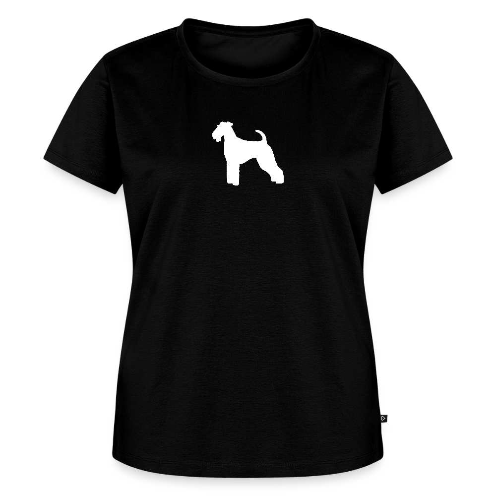 Women’s Premium T-Shirt - Airedale Terrier-Silhouette - Schwarz