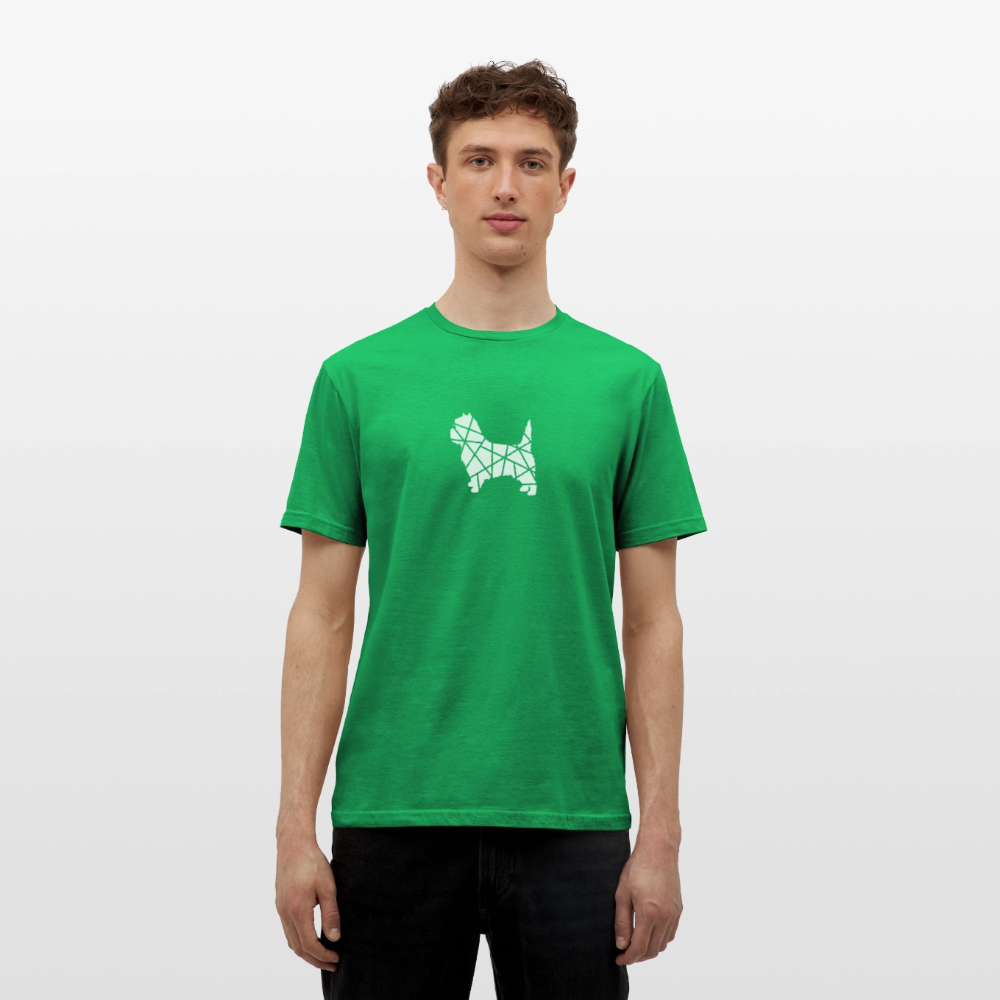 Cairn Terrier geometrisch | Männer T-Shirt - Kelly Green