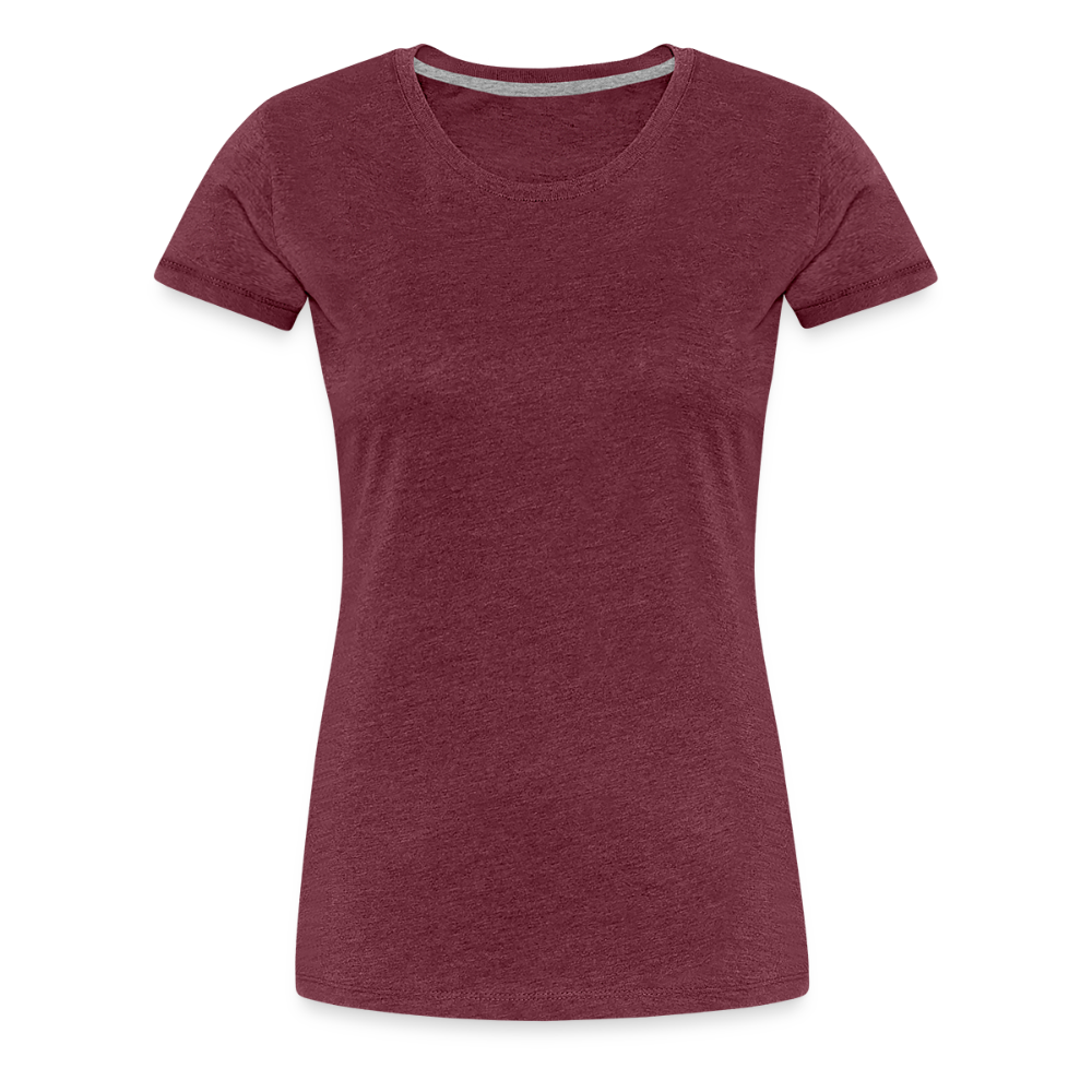 Border Terrier Agility Alma | Women’s Premium T-Shirt - Bordeauxrot meliert
