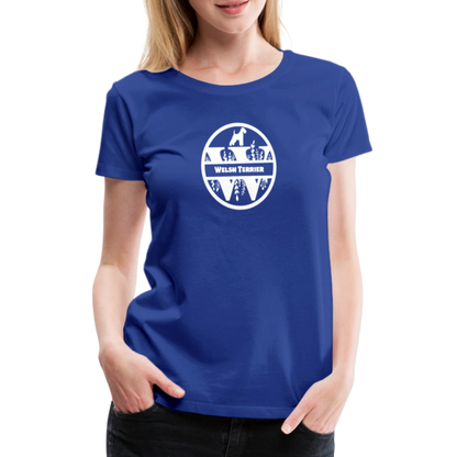 Women’s Premium T-Shirt - Welsh Terrier - Monogramm - Königsblau