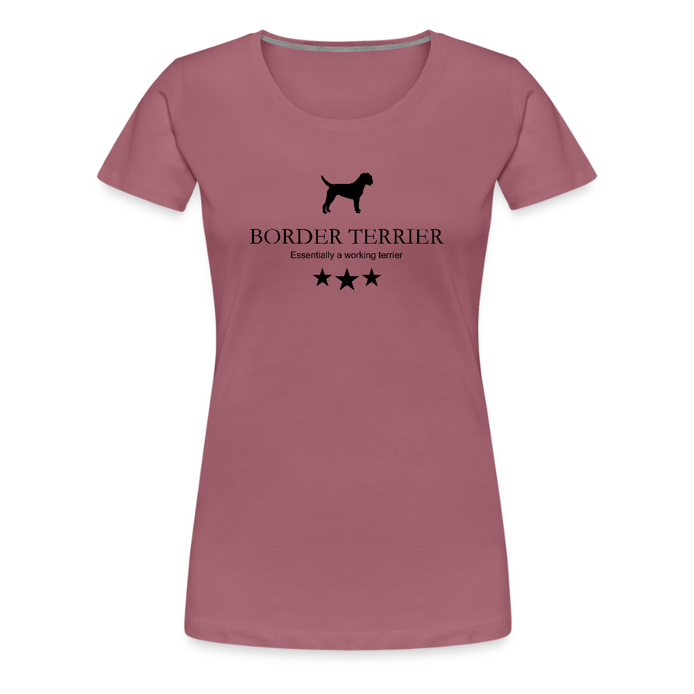 Women’s Premium T-Shirt - Border Terrier - Essentially a working terrier... - Malve