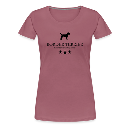 Women’s Premium T-Shirt - Border Terrier - Essentially a working terrier... - Malve