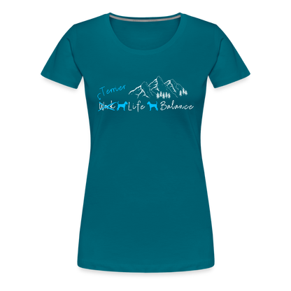 Women’s Premium T-Shirt - (Irish) Terrier Life Balance - Divablau