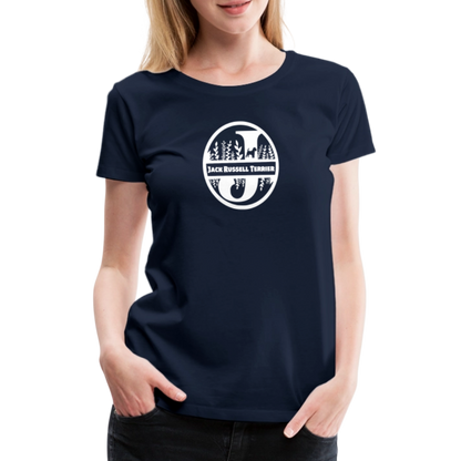Women’s Premium T-Shirt - Jack Russell Terrier - Monogramm - Navy