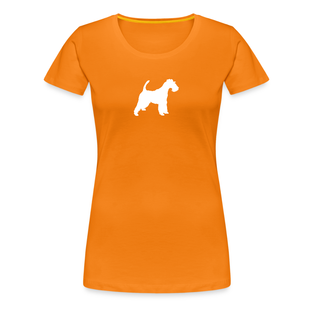 Foxterrier-Silhouette | Women’s Premium T-Shirt - Orange