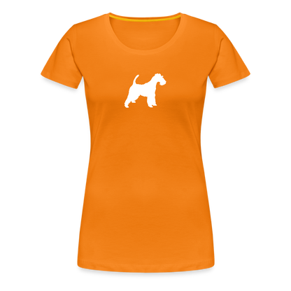Foxterrier-Silhouette | Women’s Premium T-Shirt - Orange