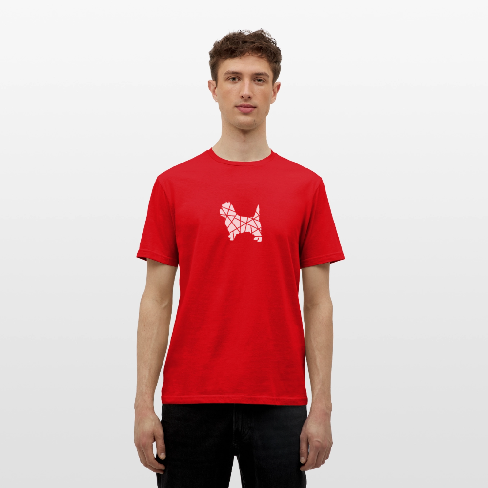Cairn Terrier geometrisch | Männer T-Shirt - Rot