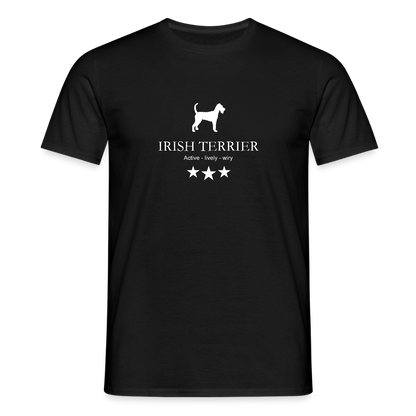 Männer Premium T-Shirt - Irish Terrier - Active, lively, wiry... - Schwarz