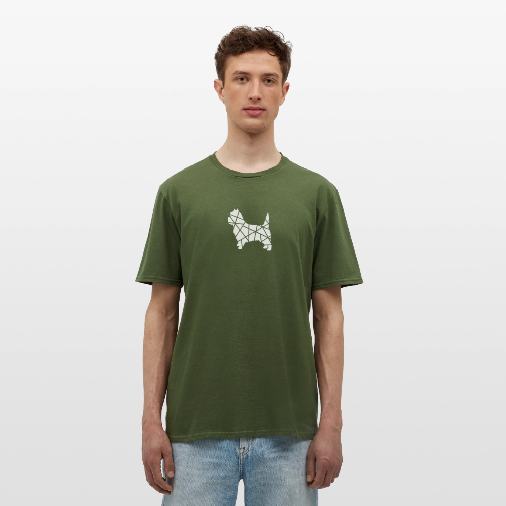 Cairn Terrier geometrisch | Männer T-Shirt - Militärgrün