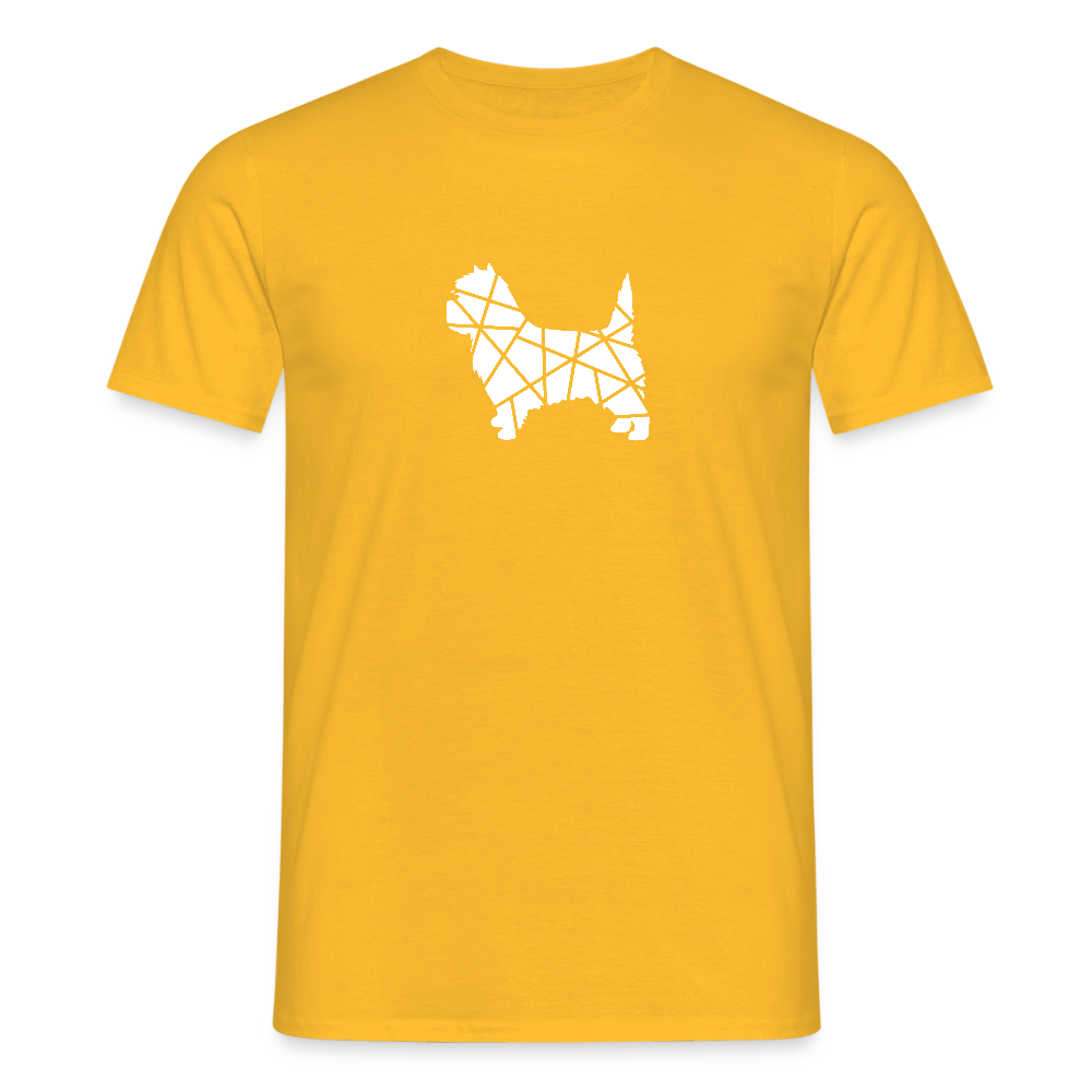 Cairn Terrier geometrisch | Männer T-Shirt - Gelb