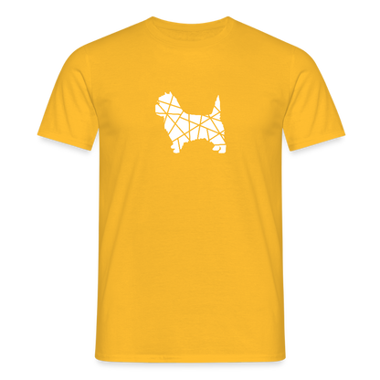 Cairn Terrier geometrisch | Männer T-Shirt - Gelb