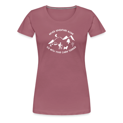 Women’s Premium T-Shirt - Cairn Terrier - Abenteuer - Malve