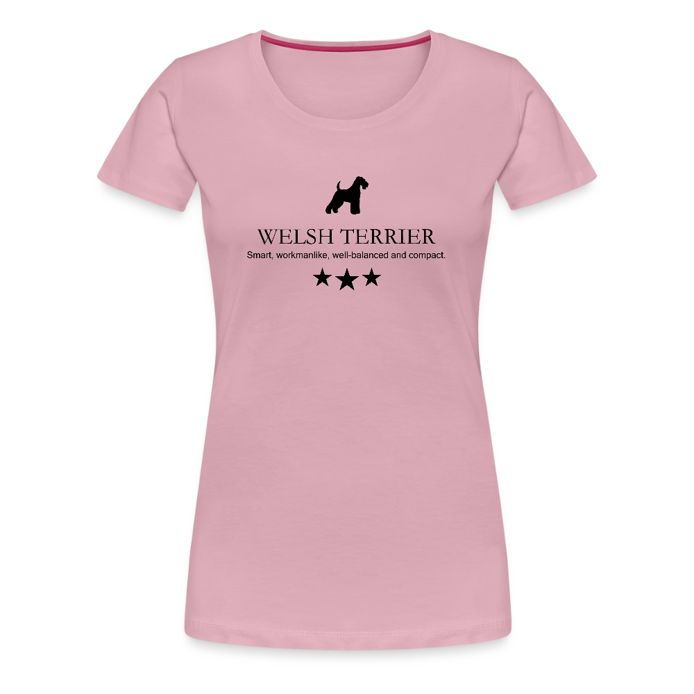 Women’s Premium T-Shirt - Welsh Terrier - Smart, workmanlike, well-balanced and compact... - Hellrosa