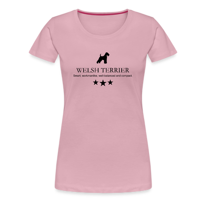 Women’s Premium T-Shirt - Welsh Terrier - Smart, workmanlike, well-balanced and compact... - Hellrosa