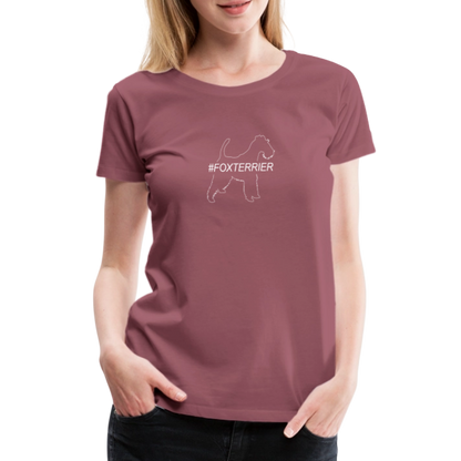 Women’s Premium T-Shirt - Foxterrier - Hashtag - Malve