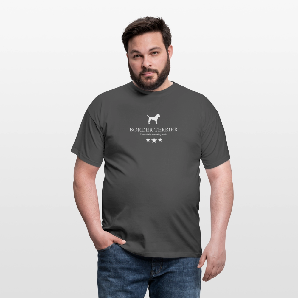 Border Terrier - Essentially a working terrier... | Männer T-Shirt - Anthrazit