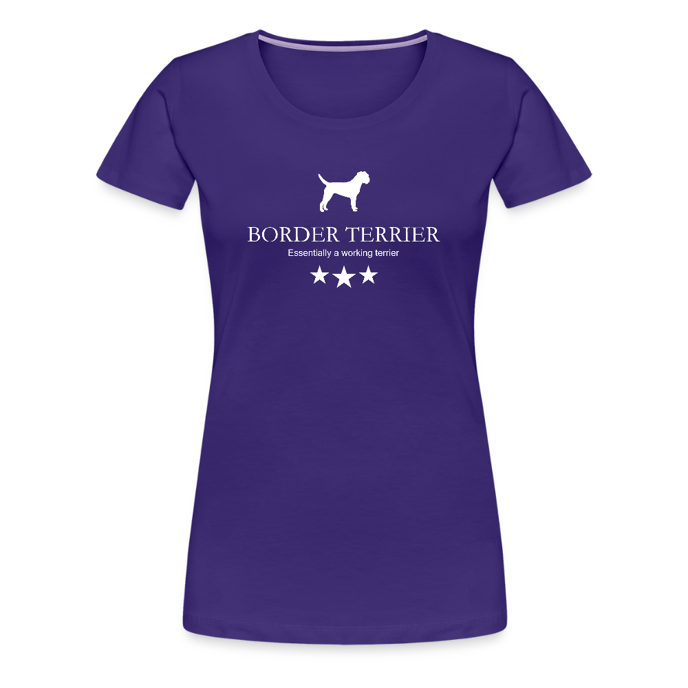 Women’s Premium T-Shirt - Border Terrier - Essentially a working terrier... - Lila