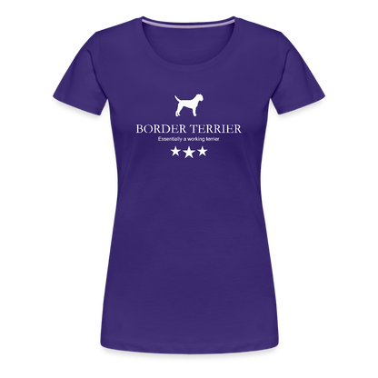 Women’s Premium T-Shirt - Border Terrier - Essentially a working terrier... - Lila
