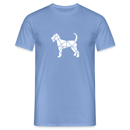 Irish Terrier geometrisch | Männer T-Shirt - carolina blue