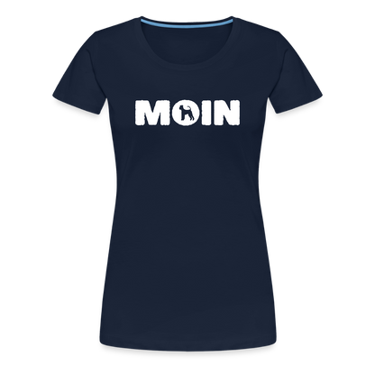 Women’s Premium T-Shirt - Airedale Terrier - Moin - Navy