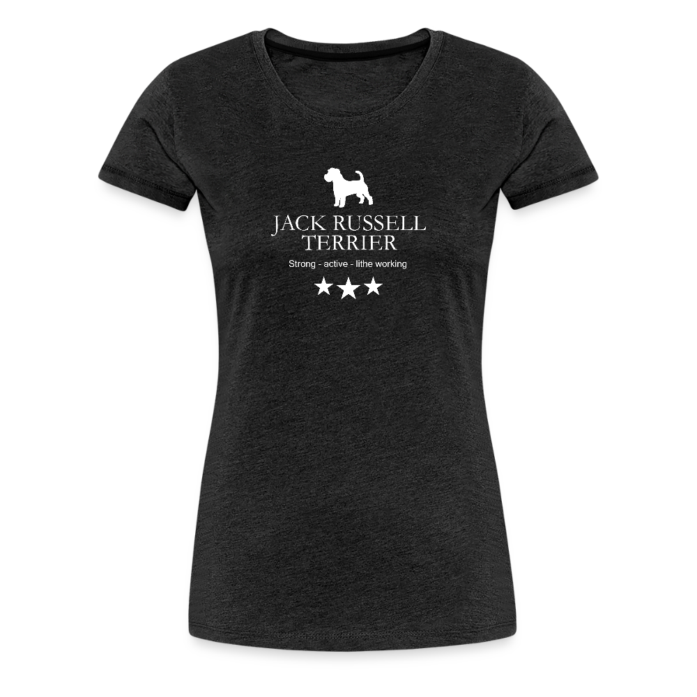 Women’s Premium T-Shirt - Jack Russell Terrier - Strong, active, lithe working... - Anthrazit