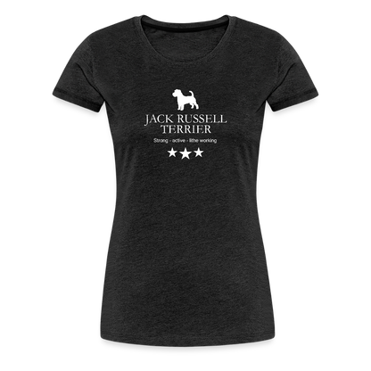 Women’s Premium T-Shirt - Jack Russell Terrier - Strong, active, lithe working... - Anthrazit