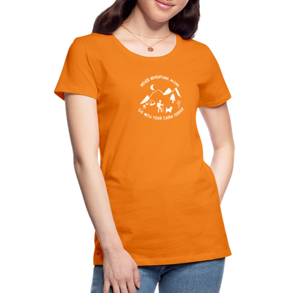 Women’s Premium T-Shirt - Cairn Terrier - Abenteuer - Orange