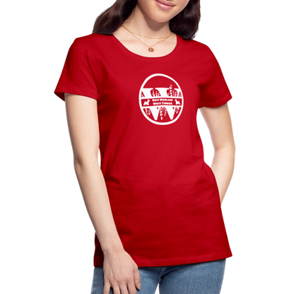 Women’s Premium T-Shirt - West Highland White Terrier - Monogramm - Rot