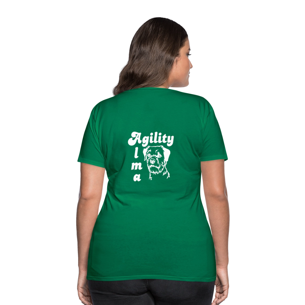 Border Terrier Agility Alma | Women’s Premium T-Shirt - Kelly Green