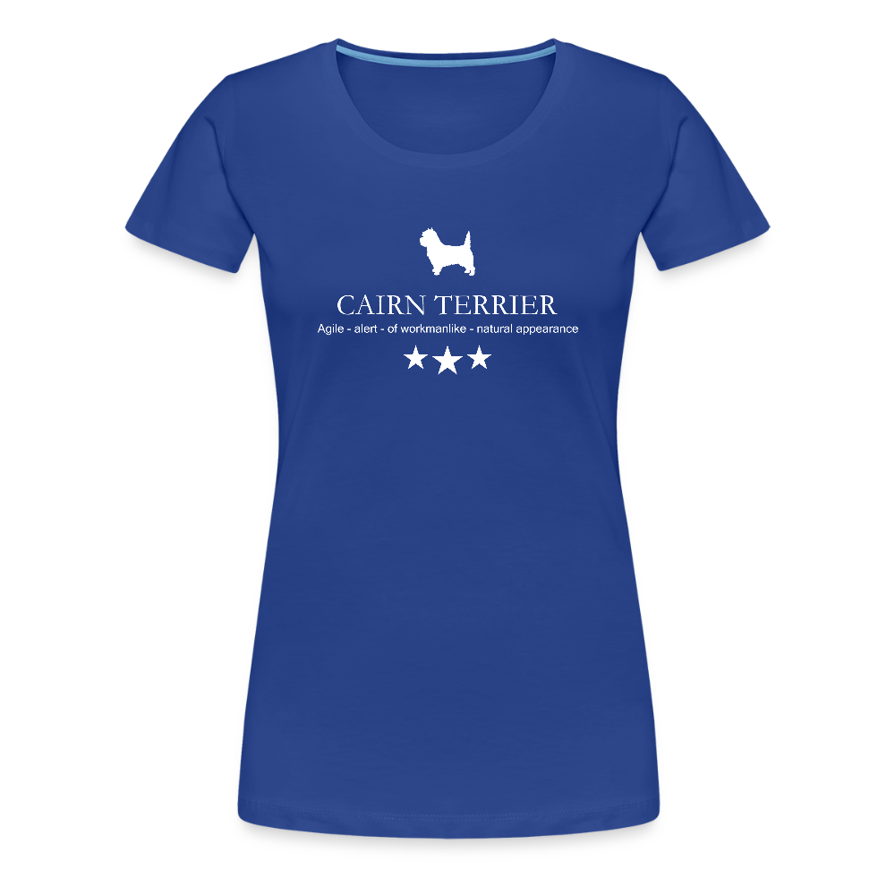 Women’s Premium T-Shirt - Cairn Terrier - Agile, alert, of workmanlinke... - Königsblau