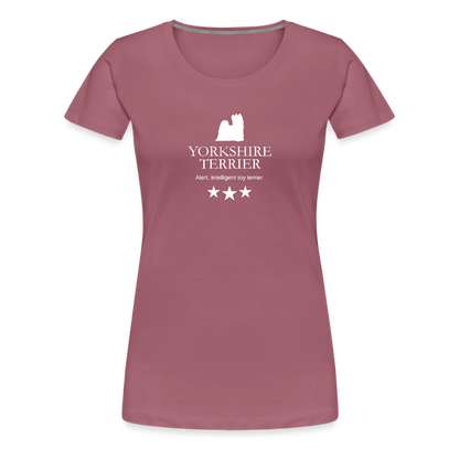 Women’s Premium T-Shirt - Yorkshire Terrier - Alert, intelligent toy terrier... - Malve