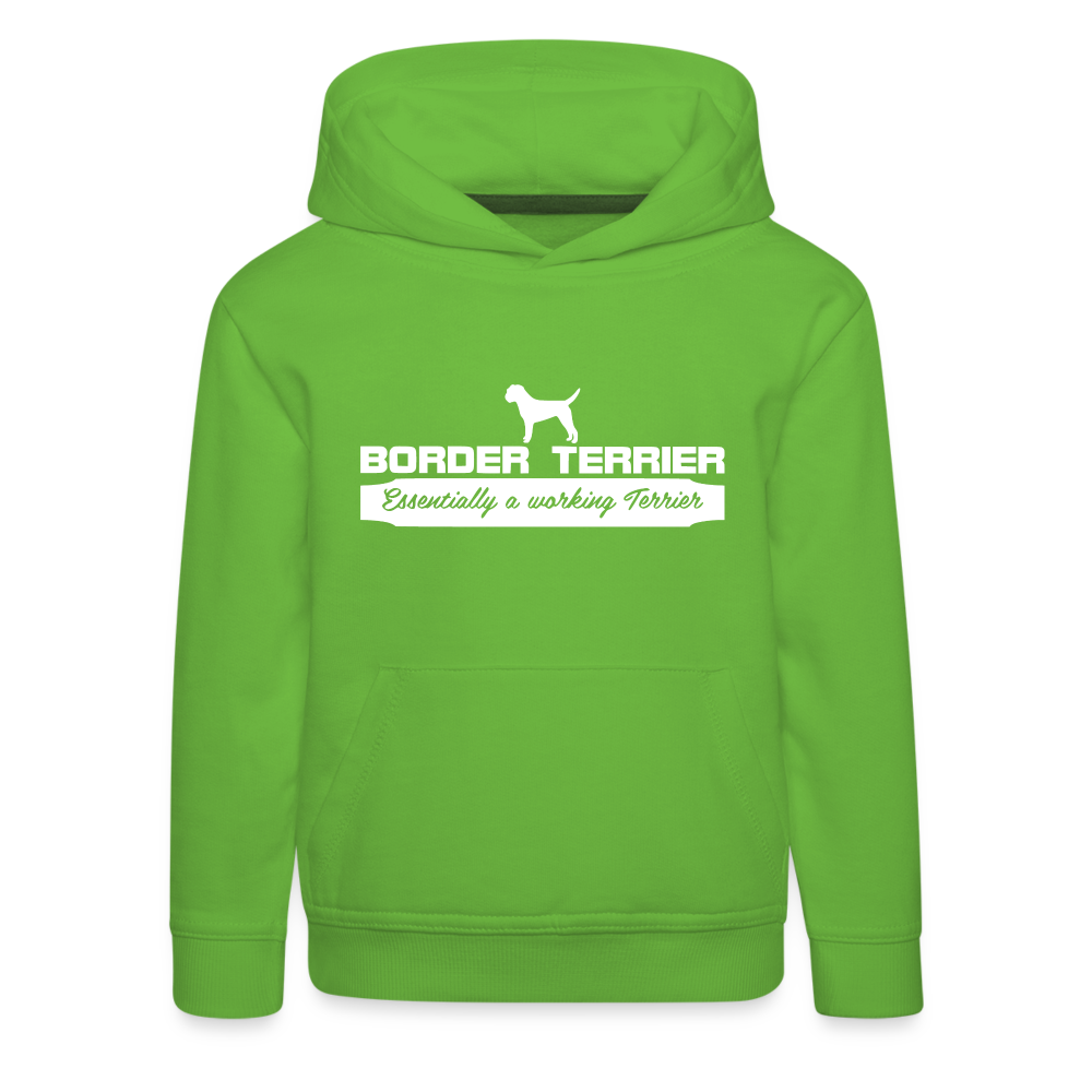 Kinder Premium Hoodie - Border Terrier - Essentially a working Terrier... - Hellgrün