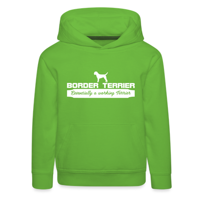 Kinder Premium Hoodie - Border Terrier - Essentially a working Terrier... - Hellgrün