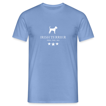 Männer Premium T-Shirt - Irish Terrier - Active, lively, wiry... - carolina blue