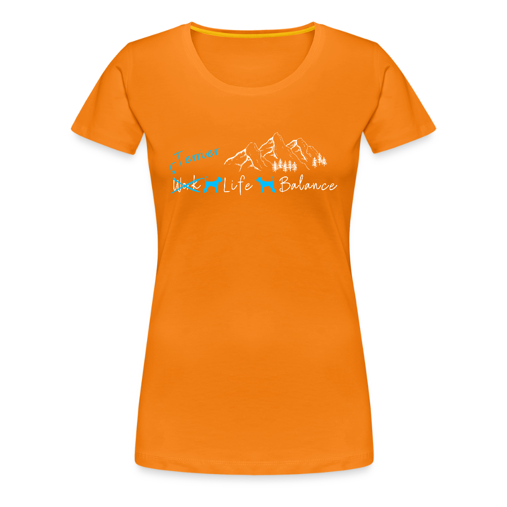Women’s Premium T-Shirt - (Irish) Terrier Life Balance - Orange