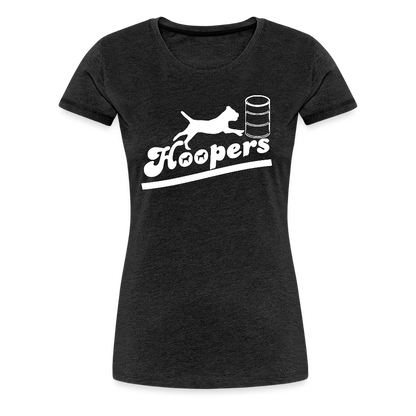 Women’s Premium T-Shirt - Hoopers mit Border Terrier - Anthrazit