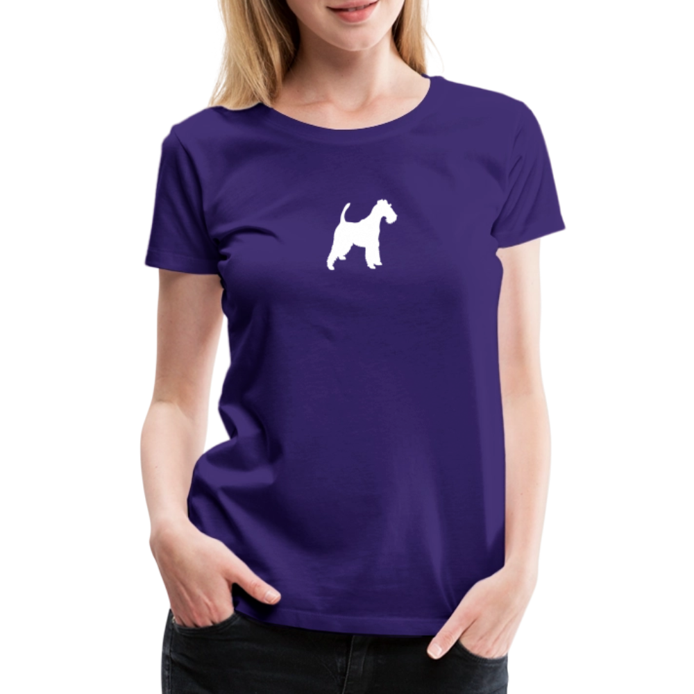 Foxterrier-Silhouette | Women’s Premium T-Shirt - Lila