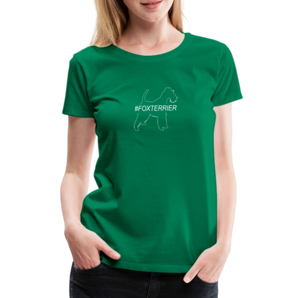 Women’s Premium T-Shirt - Foxterrier - Hashtag - Kelly Green