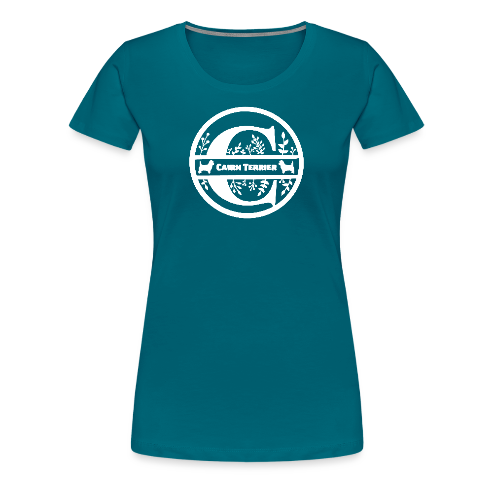 Women’s Premium T-Shirt - Cairn Terrier - Monogramm - Divablau