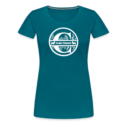 Women’s Premium T-Shirt - Cairn Terrier - Monogramm - Divablau