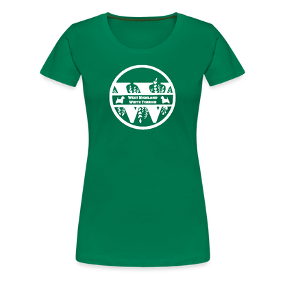 Women’s Premium T-Shirt - West Highland White Terrier - Monogramm - Kelly Green