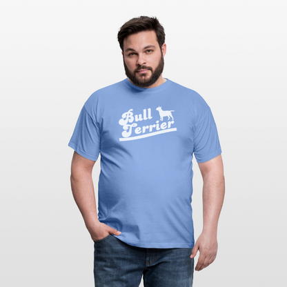 Bull Terrier-Schriftzug | Männer T-Shirt - carolina blue
