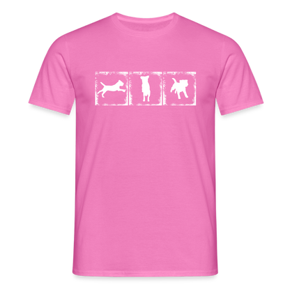 Border Terrier in action | Männer T-Shirt - Pink
