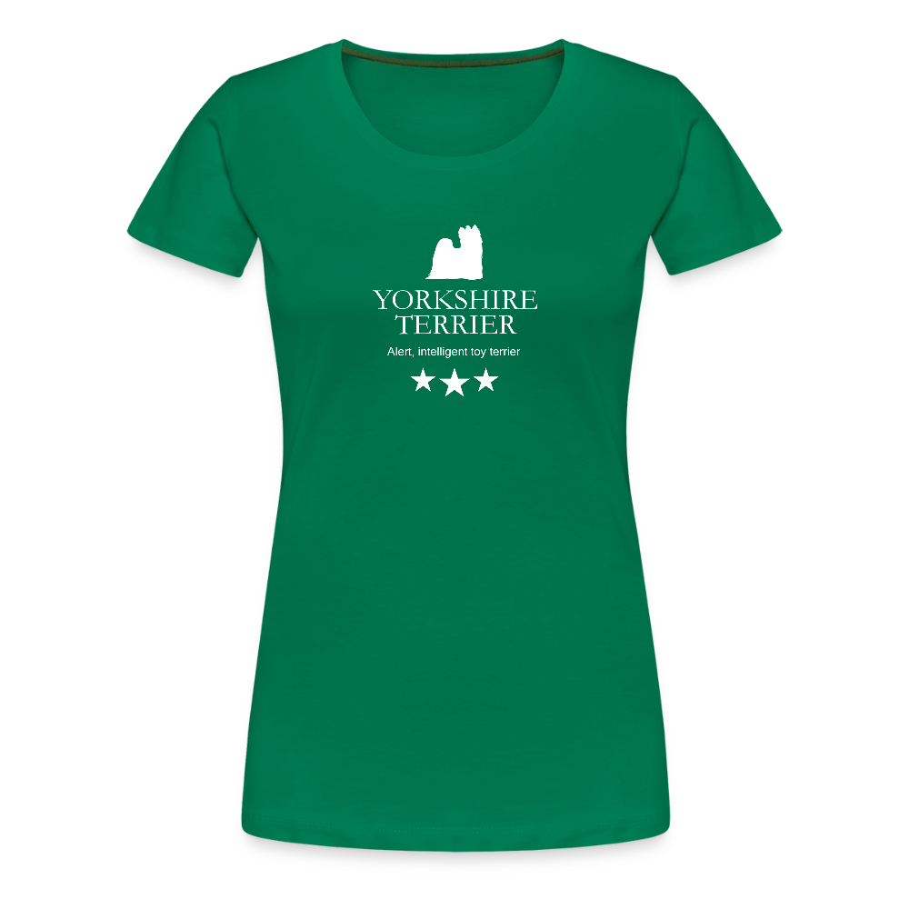 Women’s Premium T-Shirt - Yorkshire Terrier - Alert, intelligent toy terrier... - Kelly Green