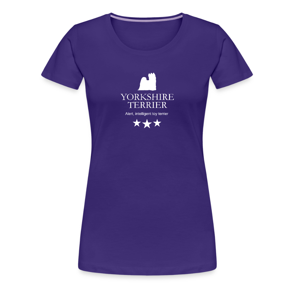 Women’s Premium T-Shirt - Yorkshire Terrier - Alert, intelligent toy terrier... - Lila