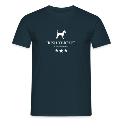 Männer Premium T-Shirt - Irish Terrier - Active, lively, wiry... - Navy