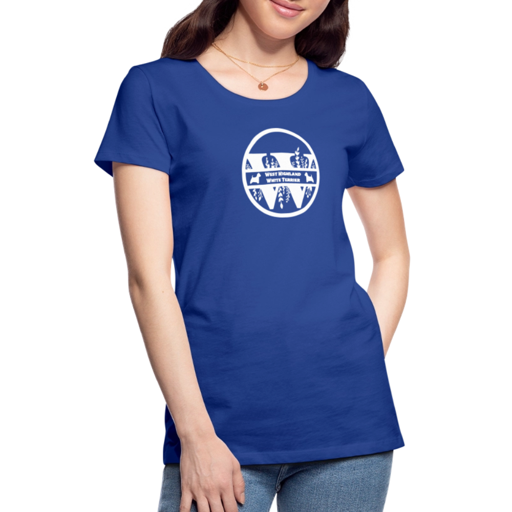 Women’s Premium T-Shirt - West Highland White Terrier - Monogramm - Königsblau
